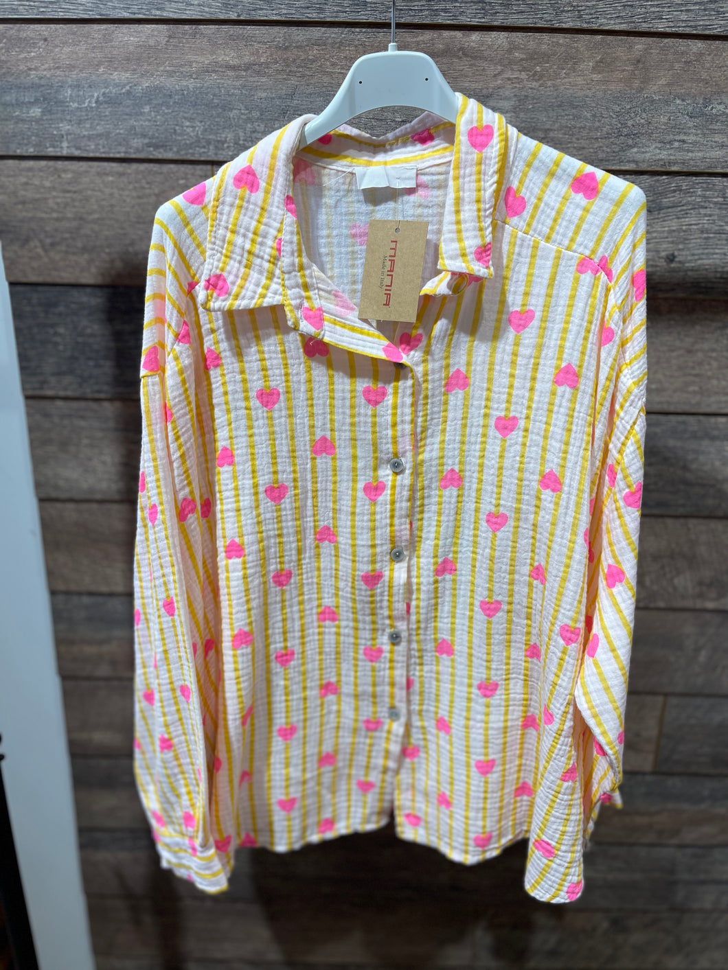 Musselin Bluse Herz